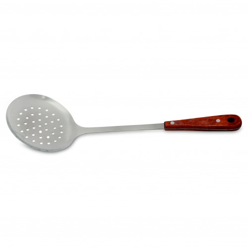 ملعقة غرف رز استيل يد خشب