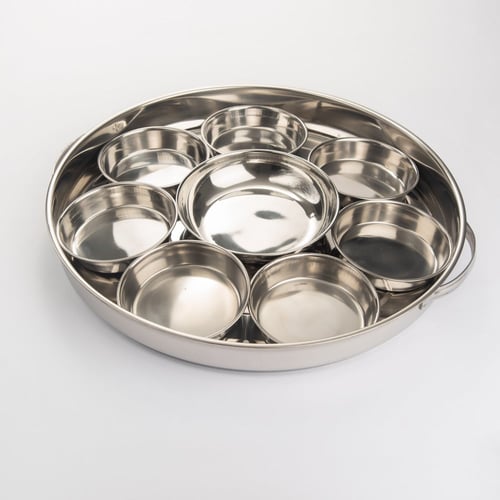 صحن فطور ستانلس ستيل