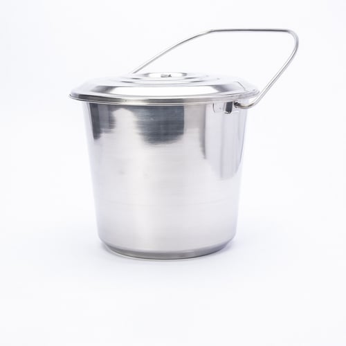 سطل استيل هندي بغطاء