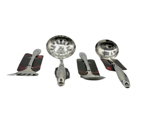 طقم ملاعق 4 قطع استانلس استيل