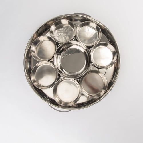 صحن فطور ستانلس ستيل