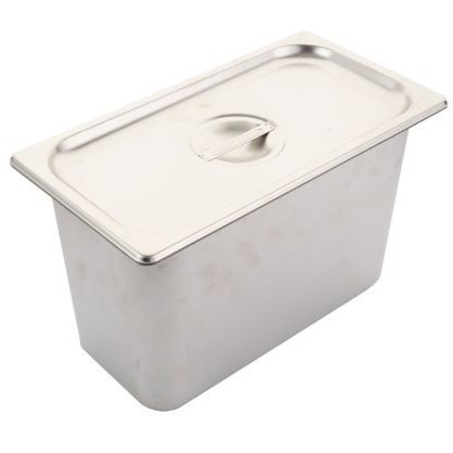 صواني حوض بغطاء استيل 1,3 ثقيل 18*33 سم