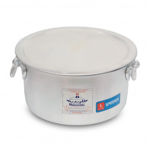 قدر المنيوم هندي غطاء مسطح رقم27