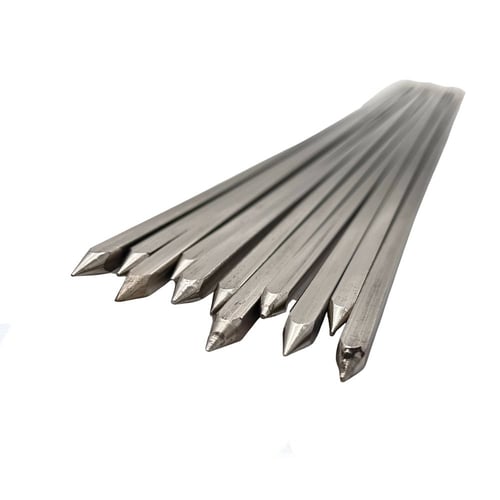 اسياخ كباب استيل هندي مبروم درزن متوفرة بمقاسين