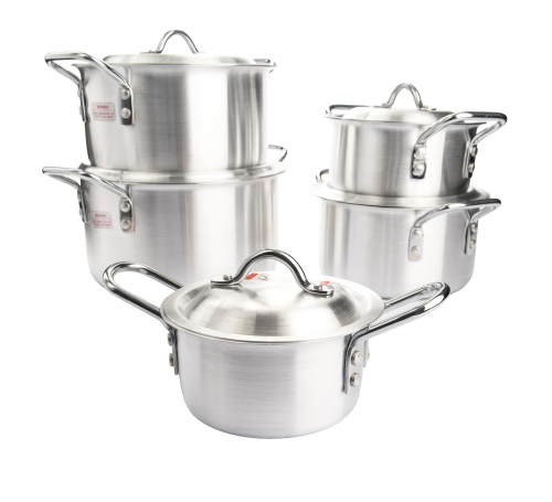 طقم 5 قدور المونيوم رقم 0-4