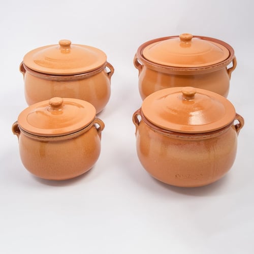 قدر فخار اسباني كروي 16*16*17 سم