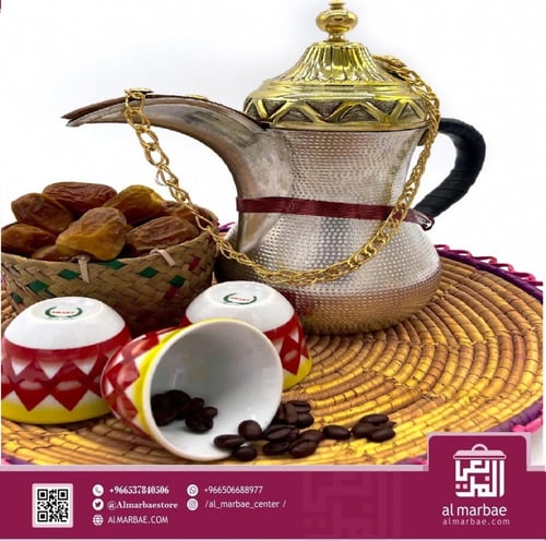 دلة نحاس سوري طقم 3 قطع حب الرمان