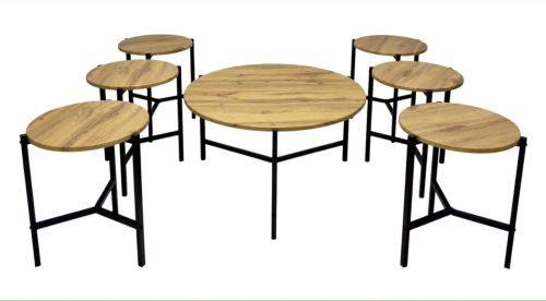 طقم طاولات كنب 6+1