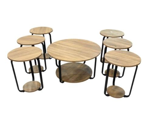 طقم طاولات كنب 6+1