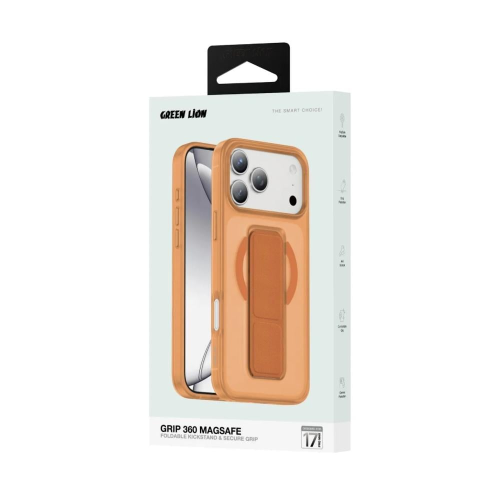 جرين ليون- جراب ايفون17 برو ماكس -برتقالي