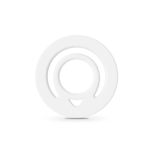 دريب - مسكة جوال ماج سيف سيليكون خاتم Drip - ابيض