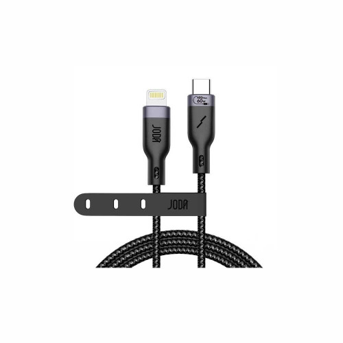 JODA سلك قماشي تايب سي الى لايتنينق بطول 2 متر - ا...