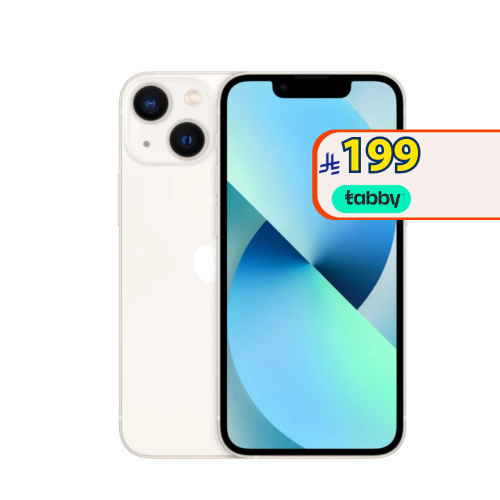 ايفون 13، 128 جيجا، ابيض