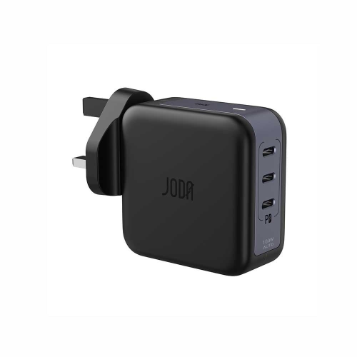 جودا- شاحن جداري JODA بقوة 100 واط بثلاث منافذ تاي...