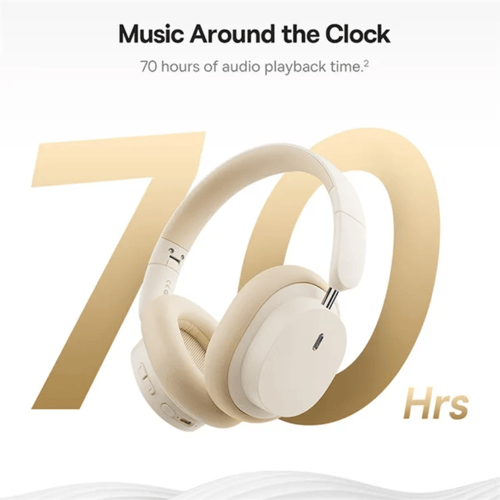 بيسوس - باوي D05 سماعة بلوتوث لاسلكية - بيج