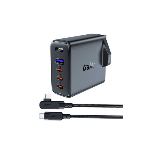 شاحن جداري AceFast A4 بقوة 100 واط 3 منافذ تايب سي...