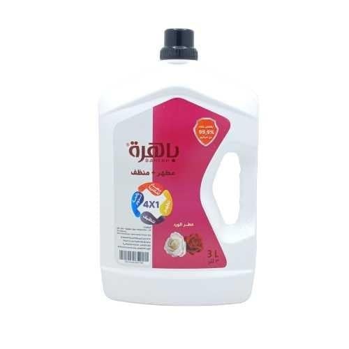 باهرة مطهر ارضيات عطر الورد - 3 لتر