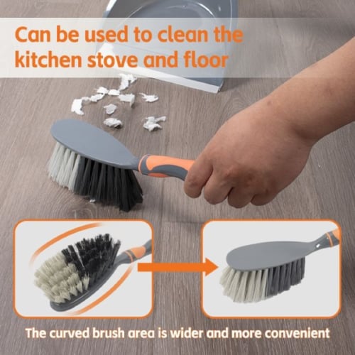 باهرة مجموعة فرش ومكنسة وجاروف لتنظيف جميع الارضيا...