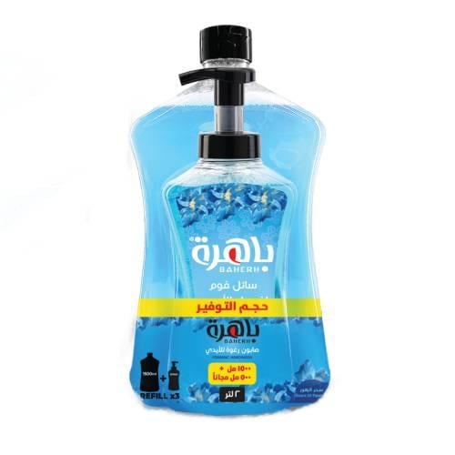 باهرة صابون سائل رغوة للأيدي سحر الزهور - 1500 مل...