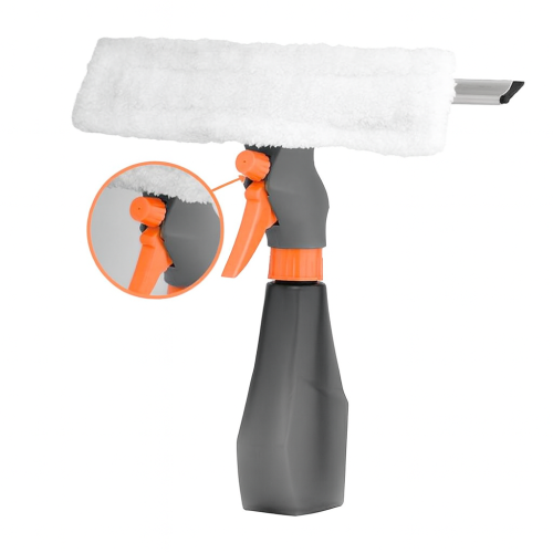 باهرة بخاخ ماء مدمج 3 في 1 وممسحة زجاج ومنشفة لتنظ...