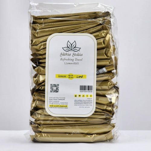 ربطة منشفه منعشه برائحة الليمون