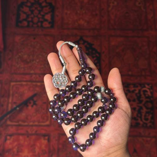 زعفراني فواح طربزونة و فواصل فضة (لون حرباء )