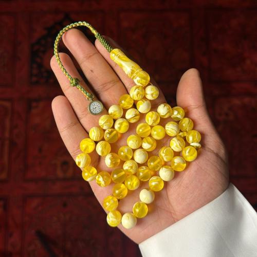 تراب كهرمان فواح كركوشة حياكة يدوية (مجسم الساعة)