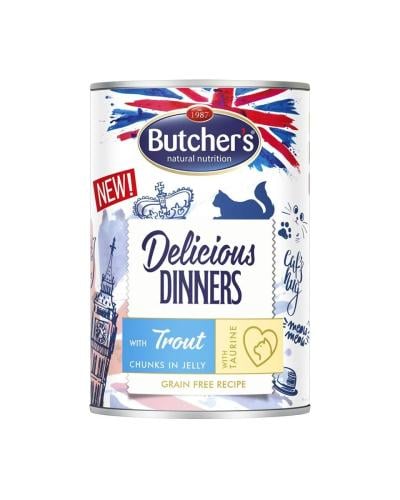 بوتشرز طعام رطب للقطط بالدجاج في الجيلي مع سمك الس...