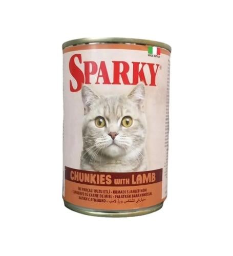 سباركي طعام رطب للقطط بقطع لحم الضأن 415g