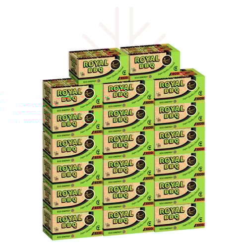 50 كرتون - فحم رويال الأخضر - فحم سداسي 10 كيلو