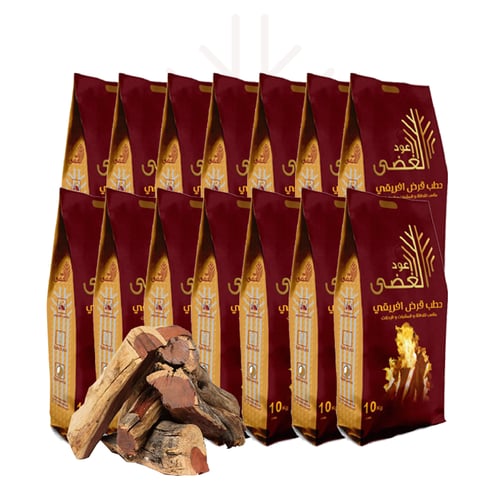 14 كيس حطب عود الغضى الفاخر - 10كيلو + 2 كيس حطب 1...