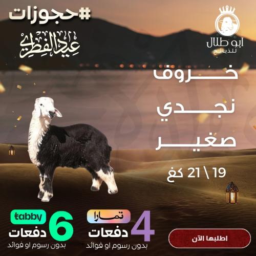 خروف نجدي صغير (حجوزات عيد الفطر)