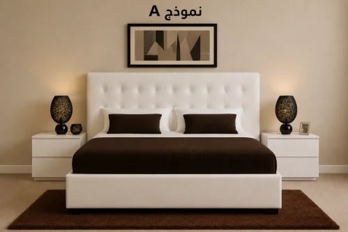 سرير غرفة نوم مودرن وايت White Room