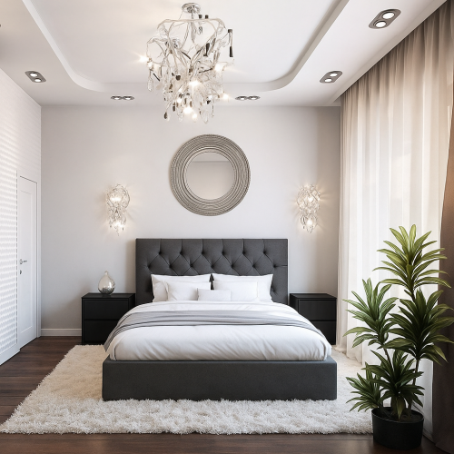 غرفة نوم مودرن بلاكي *