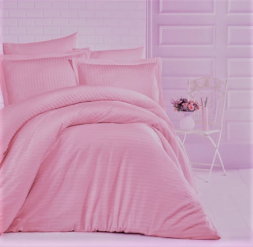 غطاء لحاف وردي جميع المقاسات