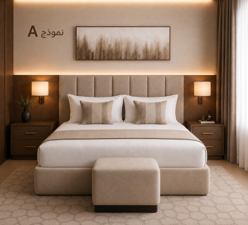 سرير غرفة نوم وودن Wooden Room