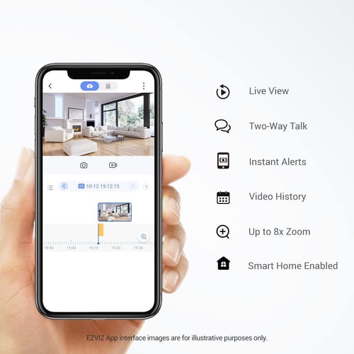 كاميرا مراقبة منزلية داخلية صغيرة الحجم تعمل بالبط...