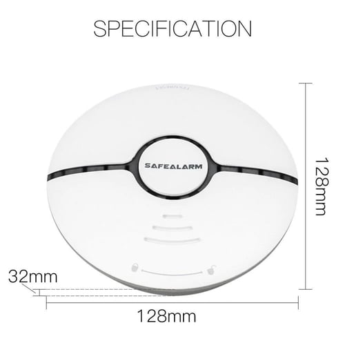 مستشعر وكاشف انذار الحريق والدخان الذكي