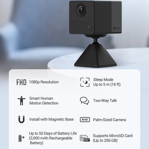 كاميرا مراقبة منزلية داخلية صغيرة الحجم تعمل بالبط...