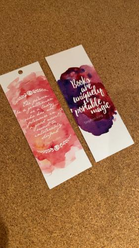 فاصل كتاب ألوان مائية ( فاصلين)