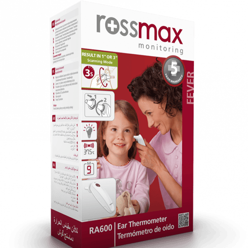 روزماكس RA600- ميزان حرارة للاذن بخاصية عدم التلام...