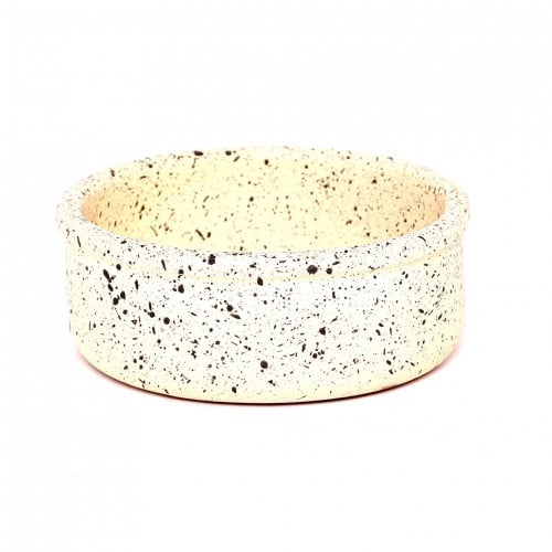 زبدية سادة مدورة (14CM)فخار جرانيت دروبينا