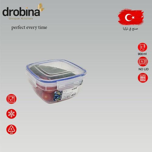 حافظة طعام تركي drobina مربع 900 مل