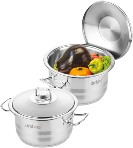 طقم قدور دروبينا 10 قطع ستيل تركي