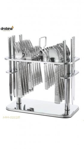 طقم ملاعق 30 قطعة فضي drobina