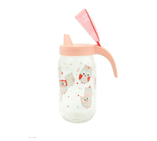 جك زجاج 1لتر رسومات وردي