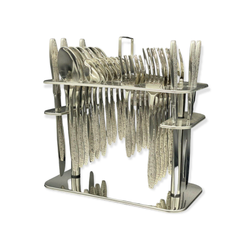 طقم ملاعق 30 قطعة فضي drobina