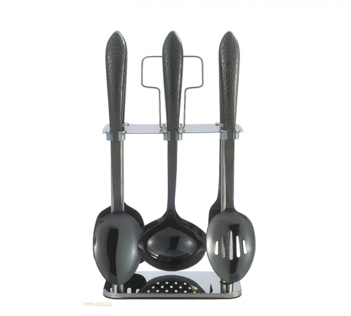 طقم ملاعق غرف 7 قطع أسود كامل drobina