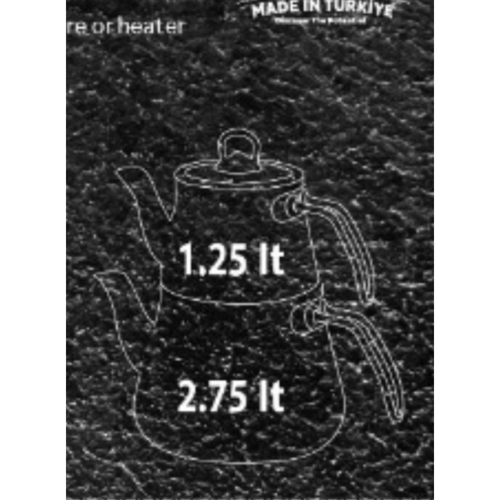 طقم براريد شاي غرانيت دورين اسود فضي L