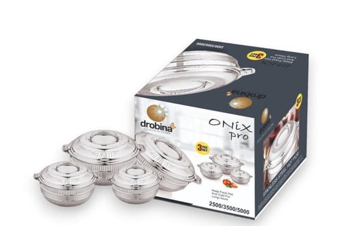 طقم حافظات drobina ستيل ONIX pro 5000